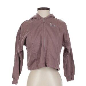 Girl's Nike Air Cropped Hooded Full Zip Sweatshirt - Mauve - Size Small - EUC